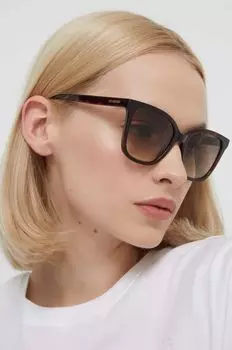 Солнечные очки Love Moschino, зеленый