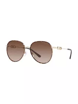 Солнечные очки Michael Kors EMPIRE AVIATOR, коричневый/золотой