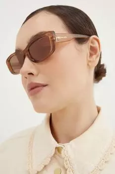 Солнечные очки Michael Kors, коричневый