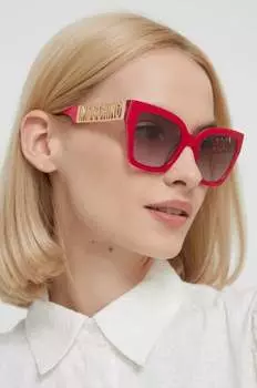 Солнечные очки Moschino, розовый
