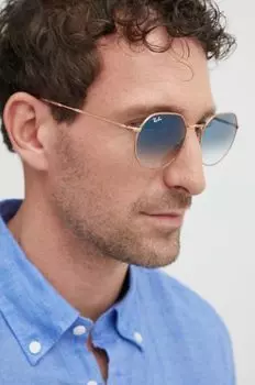 Солнечные очки Ray-Ban, золотой