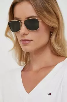 Солнечные очки Ray-Ban, золотой
