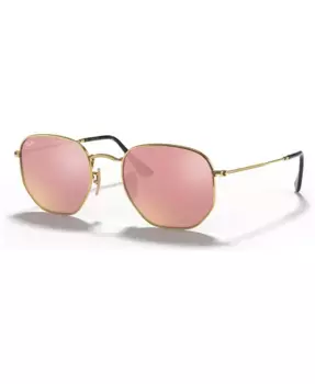 Солнечные очки, RB3548N HEXAGONAL FLAT LENSES Ray-Ban, золотой