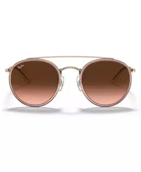 Солнечные очки, RB3647N ROUND DOUBLE BRIDGE Ray-Ban, розовый