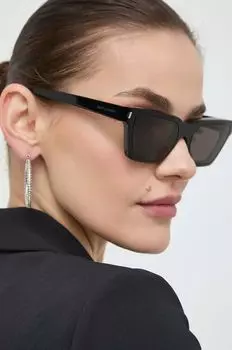 Солнечные очки Saint Laurent, черный