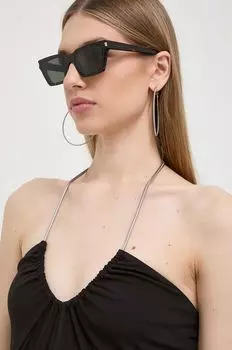 Солнечные очки Saint Laurent, коричневый