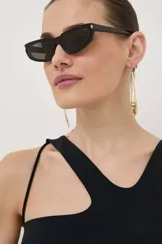Солнечные очки Saint Laurent, коричневый