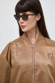 Солнечные очки Saint Laurent, коричневый