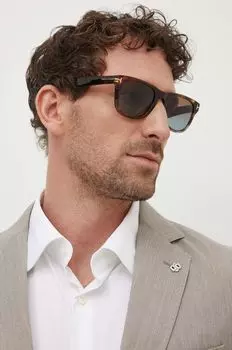 Солнечные очки Tom Ford, коричневый