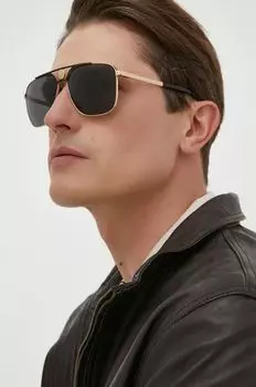 Солнечные очки Versace, черный