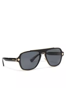 Солнечные очки Versace, черный
