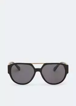 Солнечные очки VERSACE Medusa Medallion Pilot sunglasses, черный