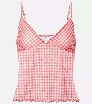 Солнечный топ в клетку Bananhot, Red Gingham