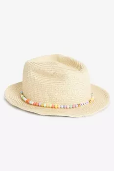 Соломенная ковбойская шляпа (3–16 лет) Next, серый