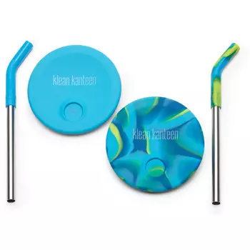 Соломенная крышка для детской чашки, 2 шт Klean Kanteen, синий