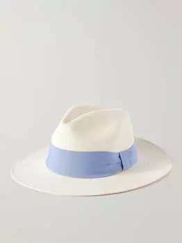 Соломенная панама Rafael с отделкой в крупный рубчик Frescobol Carioca, синий