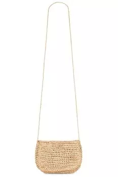 Соломенная поясная сумка Hat Attack, коричневый