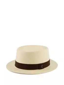 Соломенная шляпа Andaloubi Christian Louboutin, нейтральный