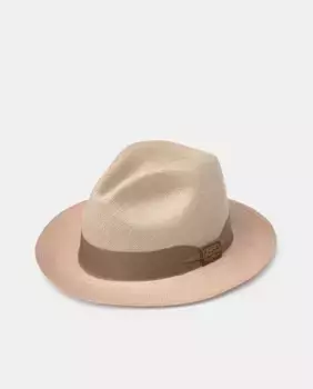 Соломенная шляпа бежевого тона Panama, бежевый