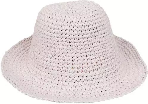 Соломенная шляпа Capelli New York с узором ручной работы, белый