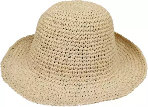 Соломенная шляпа Capelli New York с узором ручной работы, цвет Natural