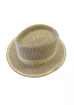 Соломенная шляпа Чаплино, меланжевая Chaplino, бежевый
