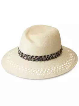 Соломенная шляпа-федора Virginie Maison Michel, нейтральный