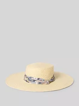 Соломенная шляпа с лентой модель 'SUNHAT' Lauren Ralph Lauren, бежевый
