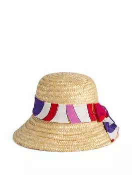 Соломенная шляпа с лентой PUCCI Junior, нейтральный