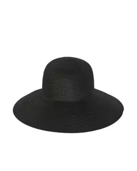 Соломенная шляпа женская Pieces, черный