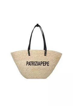 Соломенная сумка-шоппер Summer 19 см PATRIZIA PEPE, цвет Natural