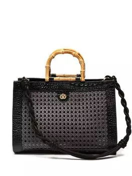 Соломенная сумка-тоут Diana Maxi Isla, черный