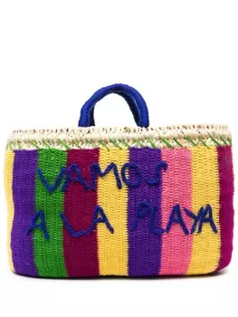 Соломенная сумка-тоут Vamos среднего размера ERES, желтый
