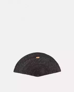 Соломенная веерная сумка Zahati, черный