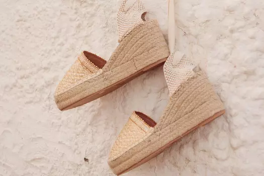 Соломенные эспадрильи на танкетке Camila'S, бежевый