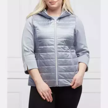 Соломенный размер без рукавов, стандартный крой больших размеров Persona By Marina Rinaldi, синий