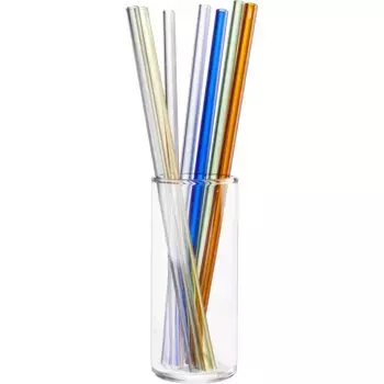 Соломинки для питья GEFU «FUTURE» (набор, 8 шт.), вкл. 1 щеточку для чистки, цвет bunt