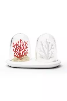 Солонки и перечницы с подставкой Qualy, мультиколор