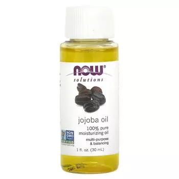 Solutions, Масло жожоба, 1 жидкая унция (30 мл) Now Foods