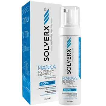 Solverx Atopic Skin пена для интимной гигиены, 200 мл