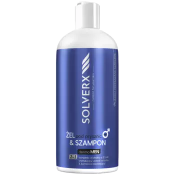 Solverx Men гель для душа и шампунь для волос 2в1, 400 мл