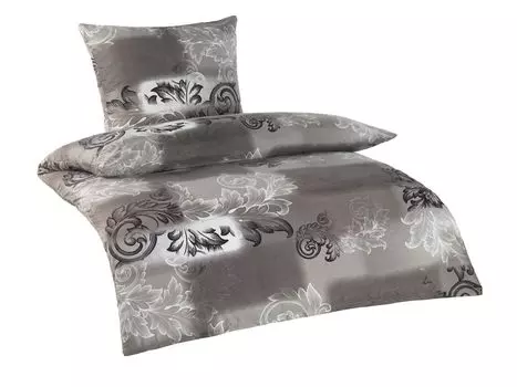 Soma постельное белье из микрофибры 135 х 200 см, пододеяльник 135 х 200 см, наволочка 80 х 80 см, Raffaela серый серый/антрацит