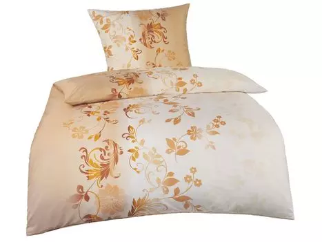 Soma постельное белье из микрофибры 135 х 200 см, пододеяльник 135 х 200 см, наволочка 80 х 80 см Bruni кремовый/персиковый/красный