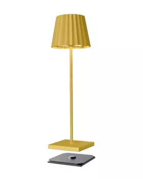 Sompex Troll 2.0 Светодиодная настольная лампа для сада, на батарейках, алюминий с регулируемой яркостью, желтый