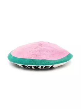 Sonia Rykiel берет с вышитым логотипом, розовый