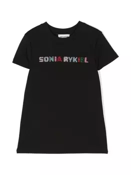Sonia Rykiel декорированная футболка, черный