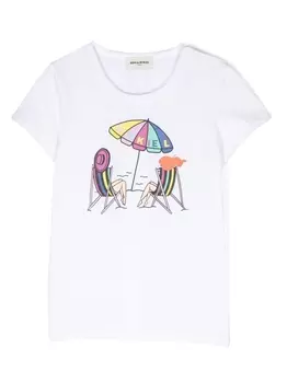 Sonia Rykiel футболка с графичным принтом, белый