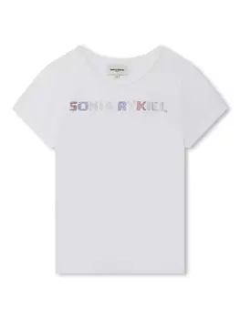 Sonia Rykiel футболка с логотипом, белый