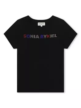 Sonia Rykiel футболка с логотипом, черный