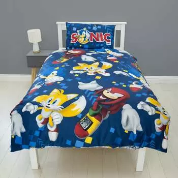 Sonic Одинарный вращающийся комплект пододеяльников Bounce